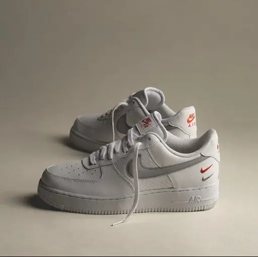 Nike Airforce 1 White Double Swoosh 